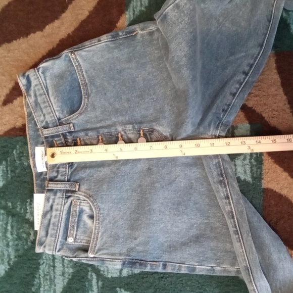 WeWoreWhat High Rise Blue Jeans Danielle Exposed Button Womens 25 - Picture 5 of 11